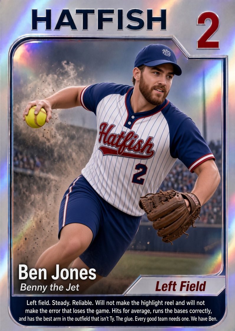 Ben Jones Hatfish player card